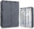 Waterproof Shelf Cover,600D Heavy Duty Dustproof Storage Wire Rack Covers,Outdoor Shelving Covers for Wire Shelves with Zipper 36''x14''x72'',Clear Front. by Dalema