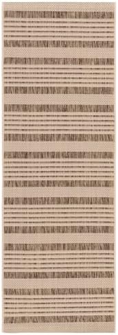 SAFAVIEH Courtyard Outdoor Runner Rug 2'3"x16', Brown & Bone CY6062-242 - Image 3