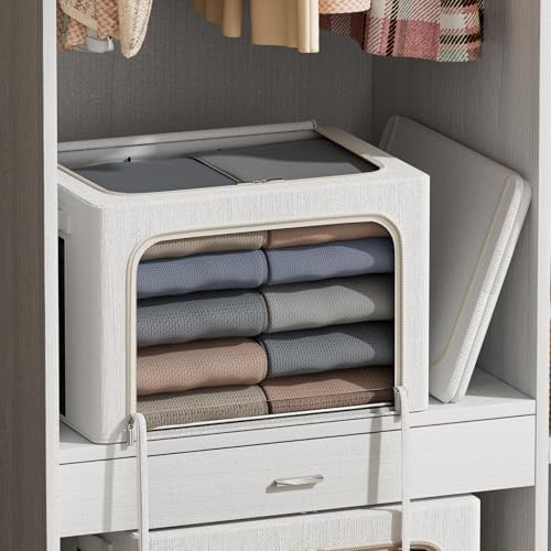 FHSQX 6 Pack Clothes Storage Bins with Metal Frame - Image 2