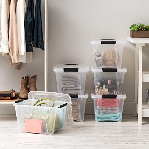IRIS USA 6-Pack 19 Quart Storage Bins with Lids, Clear - Image 5