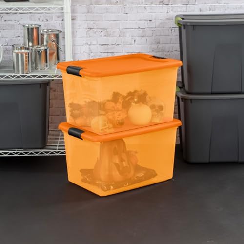 Sterilite Latching Storage Box, Stackable Bin, 64 Quart, 6-Pack - Image 5