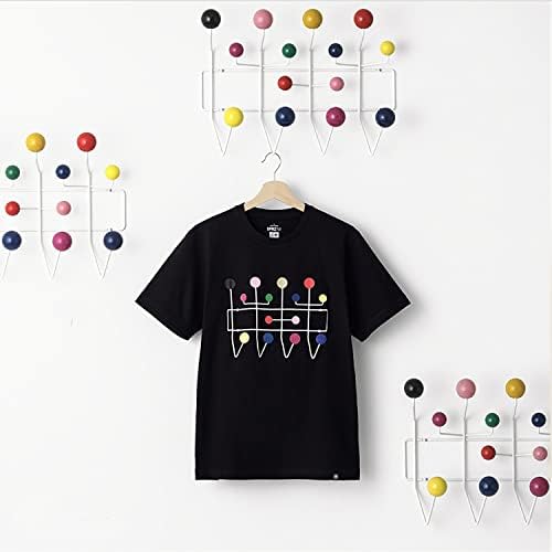 Classic Mid Century Hang it All Coat Rack, Modern Wall Mounted Hooks with Painted Solid Wooden Balls(Multi Colors Available) (Multicolor) - Image 7