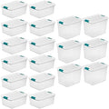 Sterilite Latch Lid Tote Storage Containers, 15 & 25 Qt, 12-Pack & 6-Pack by Sterilite