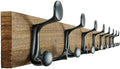 SKOLOO 43-Inch Wood Burnt Coat Rack Wall Mount with 8 Triple Hooks - Ideal for Family Entrances, Classrooms, and Pet Supplies Storage - Perfect Coat Hooks for Wall by SKOLOO