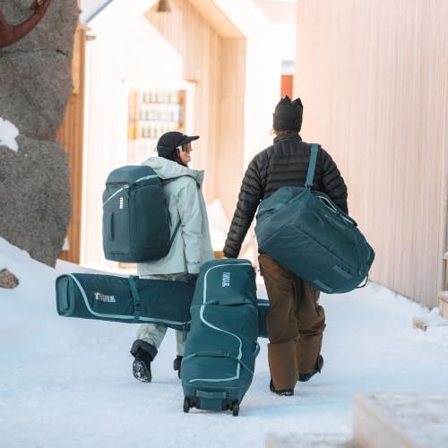 Thule RoundTrip 80L Duffel - Storage compartments to Organize and Protect Gear - Boot Bag for ski and Snowboard Travel - Soft Pocket for Goggles and Helmet - Dry Bag Included - Image 5