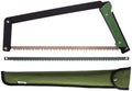 AGAWA - BOREAL21 Tripper Kit - Includes 21" Folding Saw, Nylon Carrying Case, 21" All-Purpose & 21" Aggressive Blade - For Camping, Hiking & Survival Gear (Black Frame/Green Handle) by AgawaGear