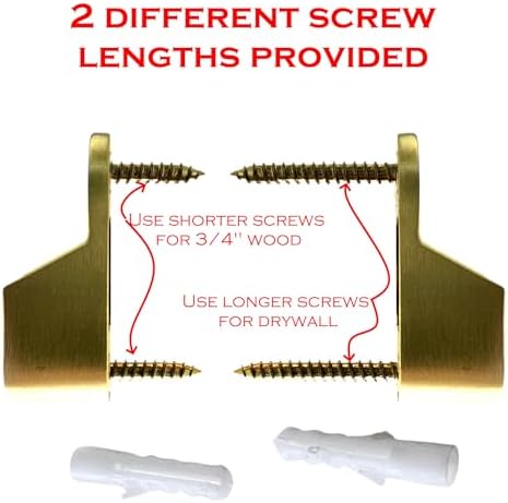 Oval Closet Rod End Supports | Screw on Type | 15mm x 30mm | Satin Brass | 25 Pair - Image 3