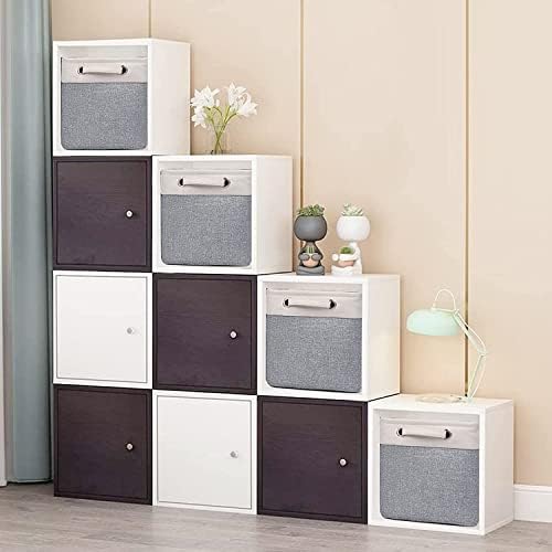 Cube Storage Bins 10.5” x 10.5 x 11” Cloth Baskets for Storage with Handles Storage bins for Shelf, Closet, Office Organizer, Set of 6 - Image 3