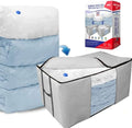 Vacuum Storage Bags, Cube Space Saver Bags, Bedding Space Saving Organizer by KingdomHome