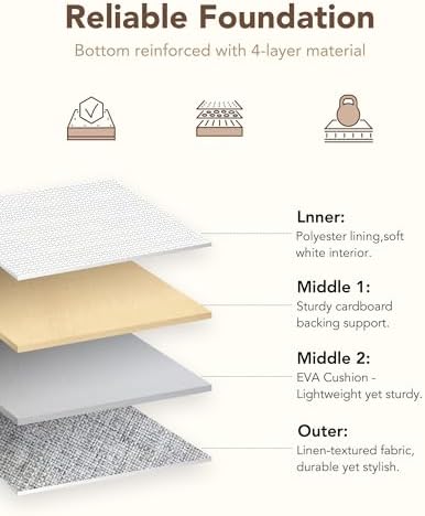 13x15x13 Inch Large Storage Bins with Cotton Rope Handles 6-Pack - Image 4