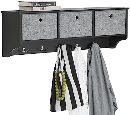 SoBuy Wall Shelf with Hooks by Haotian