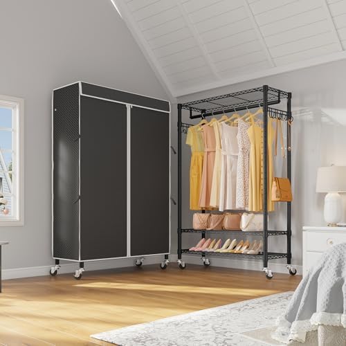 VIPEK R3C Portable Closet for Hanging Clothes Rolling Rack with Cover - Image 3