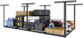 FLEXIMOUNTS 4x8 Overhead Garage Storage Rack with Safety Rails, Hammertone by FLEXIMOUNTS