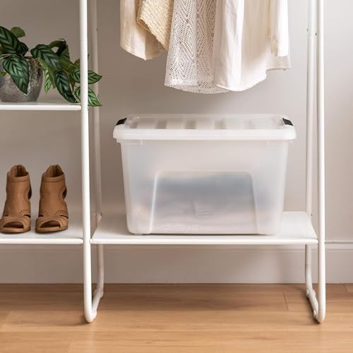 IRIS USA 4-Pack 40 Quart Storage Bins with Lids, Pearl - Image 6