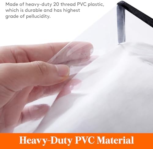 Lifewit 95L Clear Clothes Storage Bags,Plastic Foldable Blanket Storage Bag - Image 2