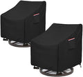 Okcool Patio Chair Covers,Heavy Duty 600D Outdoor Furniture Covers Fits up to 27.5"W x 32.5"D x 39"H inches -2 Pack,Black by Okcool