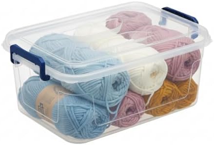 Tribello Clear Storage Bins with Lids, 6-Pack Stackable Plastic Storage Containers for Home Organization – Clear Totes for Closet and Underbed Storage, 9.5 - Image 2