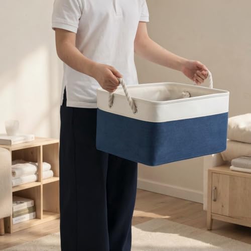 15.7x11.8x8.26 Inch Fabric Large Storage Bins with Handles 6 Pack - Image 5