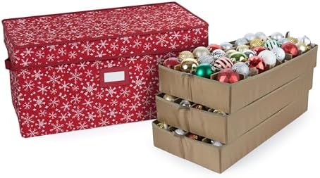 Covermates Adjustable Ornament Storage Box, 25.5" W x 13" D x 12.5" H by Covermates