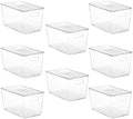 Vtopmart 8 Pack Clear Stackable Storage Bins with Lids and Handles, XLarge by Vtopmart