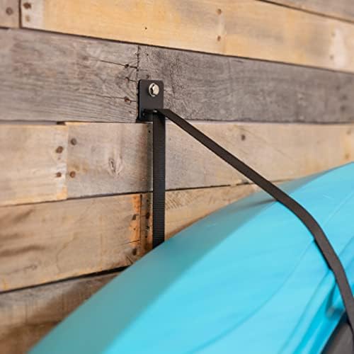 StoreYourBoard Roanoke Kayak Storage Rack, Holds 100 lbs, Kayak Wall Mount Hooks, Kayak Rack for Garage, Space Efficient Indoor Kayak Holder, Solid Steel, Protective Padding - Image 4