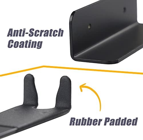 Venzo Bike Bicycle Cycling Pedal Wall Mount Indoor Storage Hanger Stand - Hook Rack Holder - with Tire Brackets - Great for Garage and Shed (3) - Image 5