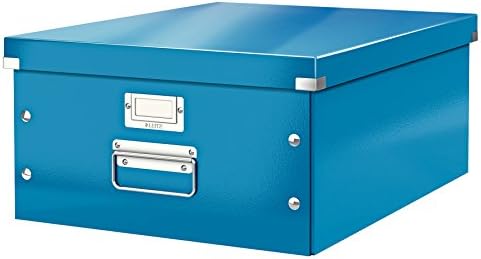 Leitz A5 Storage Box, Click and Store Range 60430001 - Small, Blue Storage Box A3 by Leitz