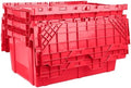 HE HUDSON EXCHANGE 27.3x17.2x12.6” (3 Pack, 18.7 Gallon) Tote with Attached Lid, Red by HudsonExchange