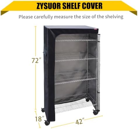 Shelving Cover for Wire Shelving, Fits 42"x 18"x 72" Storage Rack - Image 5