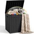 EFU Outdoor Storage Box 40 Gallon Deck Box, Waterproof Resin, Black by EFU