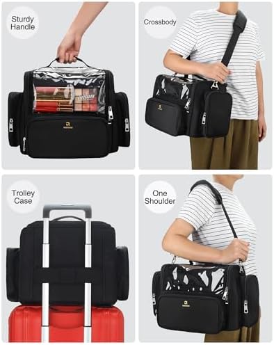 Makeup Brush Bag, Extra Large Clear Makeup Brush Holder for Makeup Artists - Image 6