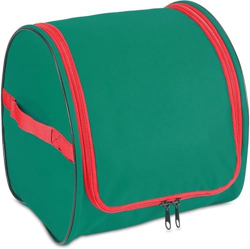Premium Christmas Light Storage Bag – Heavy-Duty 600D Tear-Proof Material with Reinforced Handles – Includes 3 Reels, Stores up to 375 Ft of Mini Lights & Extension Cords – Green with PVC Lining - Image 4