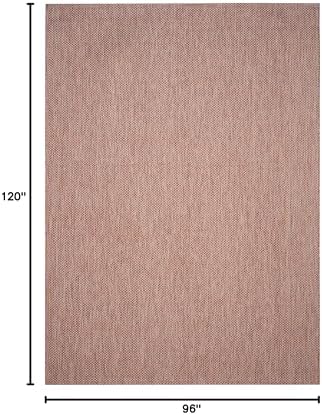 SAFAVIEH Courtyard Outdoor Area Rug 8x10, Large Red & Beige CY8521-36521 - Image 2