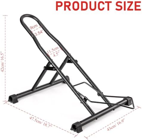 cyclists Indoor Bike Floor Stand - Bike Storage Rack for Garage/Home - Image 5