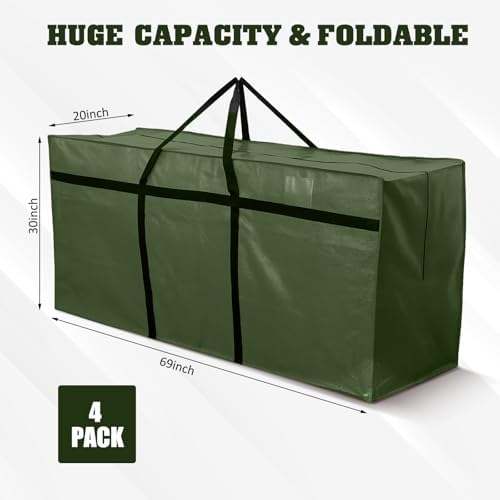 4 Pcs 176 Gallon Extra Large Moving Bags Heavy Duty Storage Bag - Image 2
