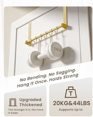 BOF Heavy Duty Over The Door Hooks, Door Hooks Hanger Organizer for Hanging - Image 2