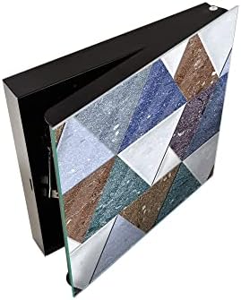 Concept Crystal 50 Keys Cabinet with Decorative Front Panel and Glass White Board KN06: Textures and Tiles 2 Series - Image 3