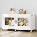 BROVIEW 55Gal Extra Large Storage Bins with Lid and Wheels, White, 1 Pack by BROVIEW-EnjoytheArtofLife