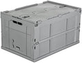 Mount-It! Collapsible Plastic Storage Crate, 65L, 1-Pack by Mount-It