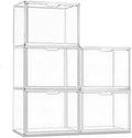 5 Pack Purse Organizer for Closet Acrylic Display Cases Clear Storage Boxes by Proarea
