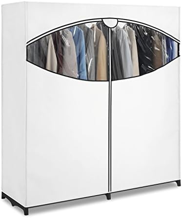 Whitmor 60-inch Extra-Wide Clothes Closet, 60” with White Cover - Image 3