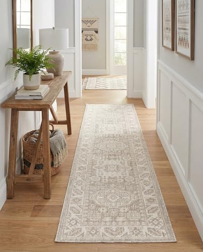 Rugs.com - Outdoor Aztec Rug – 8 Ft Runner Light Gray Indoor/Outdoor Rug – Washable, Weather-Resistant for Patios, Porches, and Hallways - Image 4
