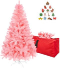 ULICO 4ft Artificial Pink Christmas Tree,Premium Spruce Xmas Tree with 450 Branch Tips, Fake Christmas Tree with Foldable Metal Base Stand,Home, Office,Party Decoration by Ulicoprofessionalpersonalized