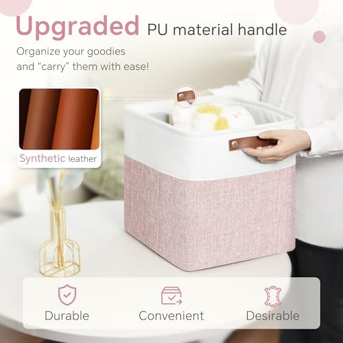 FinishingBo 11 inch Cube Storage Bin 6 Pack, Cube Organizer Bins - Image 5