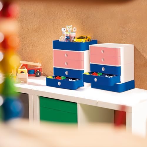 Han 1120-86 Smart Box Allison Design Stackable with 2 Drawers Flamingo Rose - Image 2