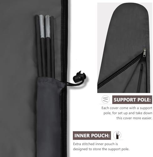 ULTCOVER Waterproof Patio Market Extra Large Umbrella Cover - Image 5