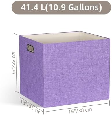 13" x 15" x 13" Linen Storage Cubes with Handles, Pack of 4 - Image 2