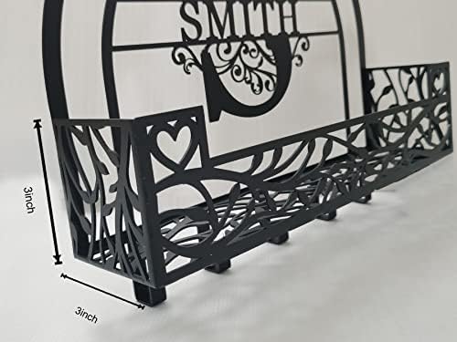 Mail Organizer Wall Mount (Iron, Rustic, 10lbs Capacity) - Decorative Storage Hook for Entryway, Kitchen, Office - Image 5