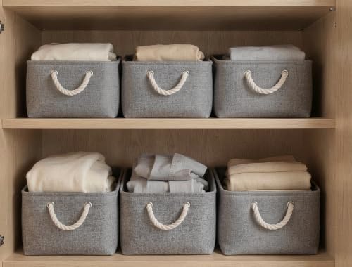 15.7x11.8x8.26 Inch Fabric Large Storage Bins with Handles 6 Pack - Image 6
