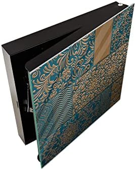 Concept Crystal 50 Keys Cabinet with Decorative Front Panel and Glass White Board KN06: Textures and Tiles 2 Series - Image 3